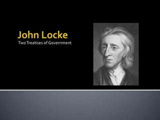 Two Treatises of Government John Locke 