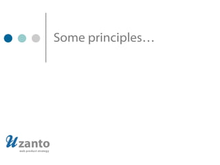 Some principles… 