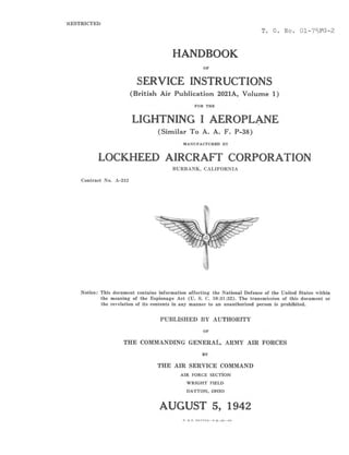 Lockheed (British) Lightning I.Handbook of Service Instructions.pdf