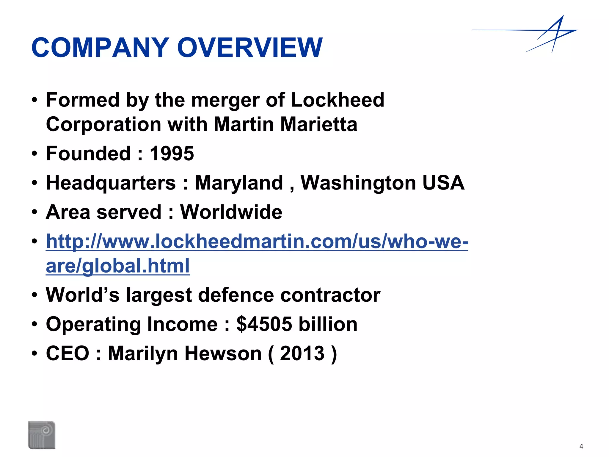 Lockheed martin - the employer of choice mission | PPTX