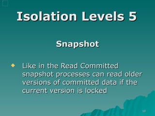Locking And Concurrency | PPT | Databases | Computer Software and ...