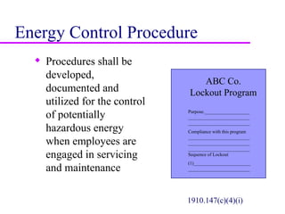 lockout-tagout-presentation for workplace | PPT