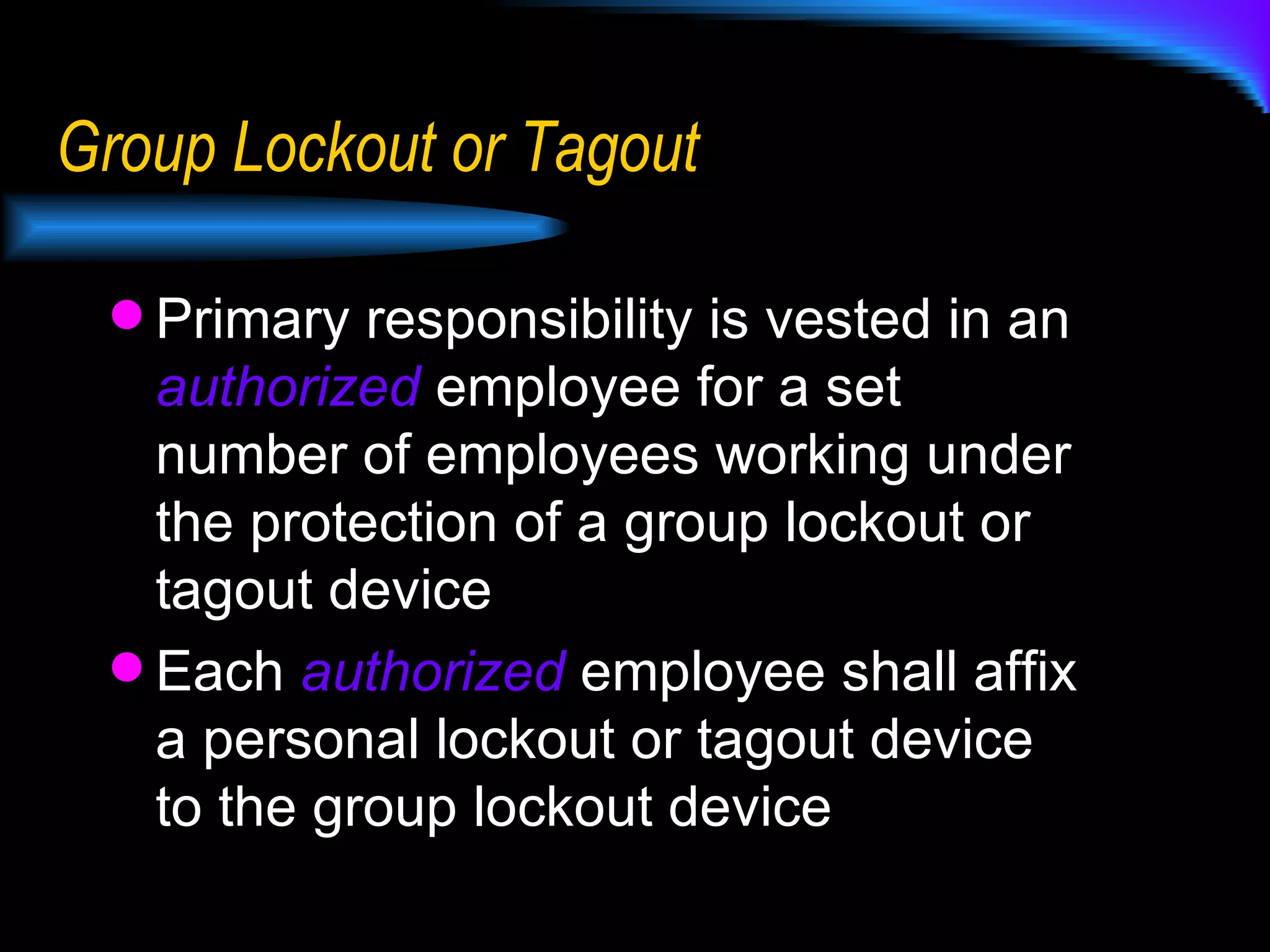 Lockout Tagout | PPS