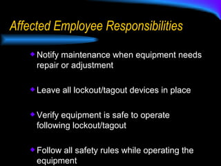 Lockout Tagout | PPS