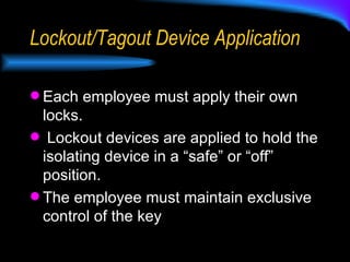 Lockout Tagout | PPS