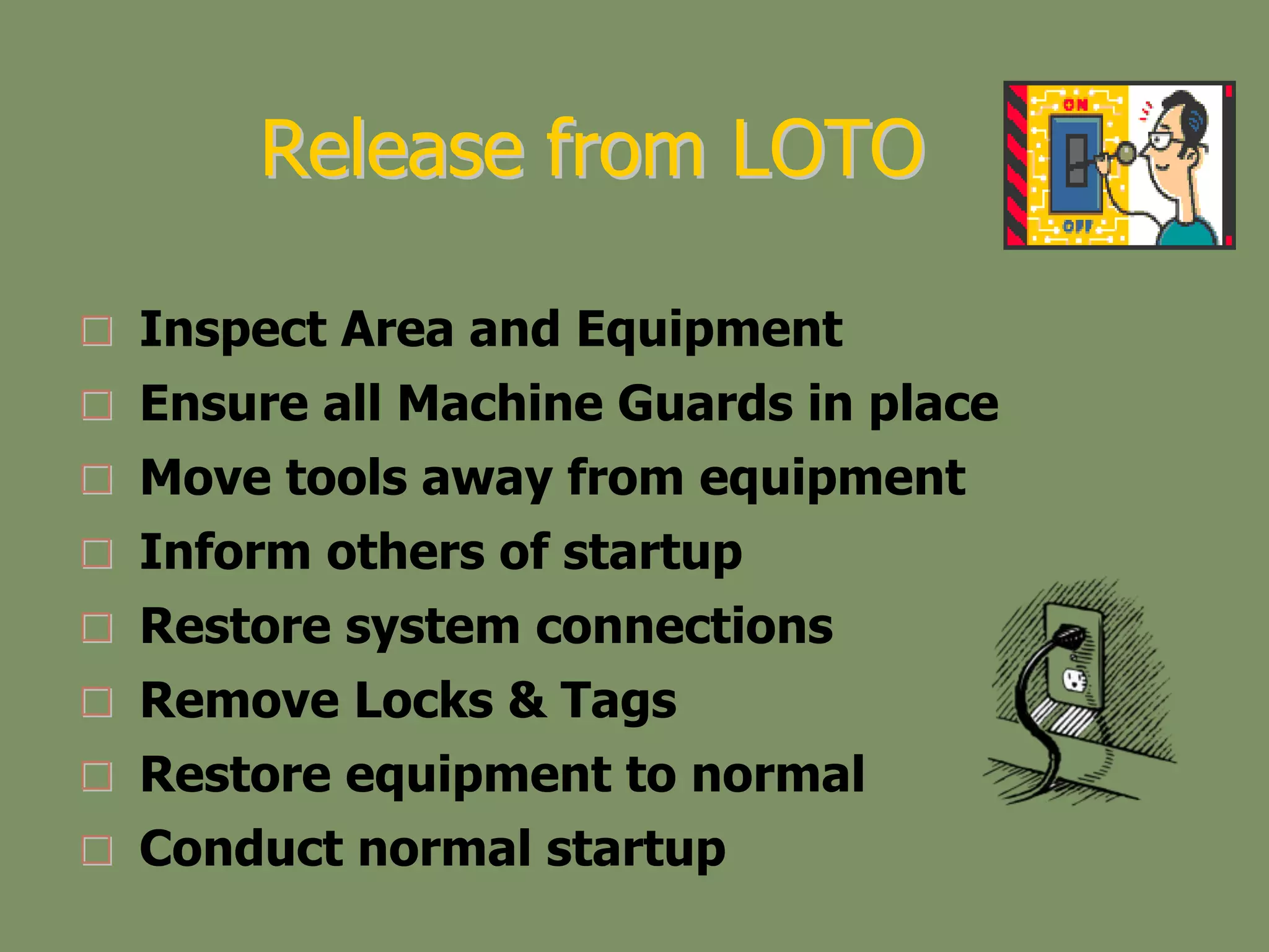 Lockout tagout safety awareness - online 2009 | PPT