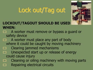 Lockout tagout safety awareness - online 2009 | PPT