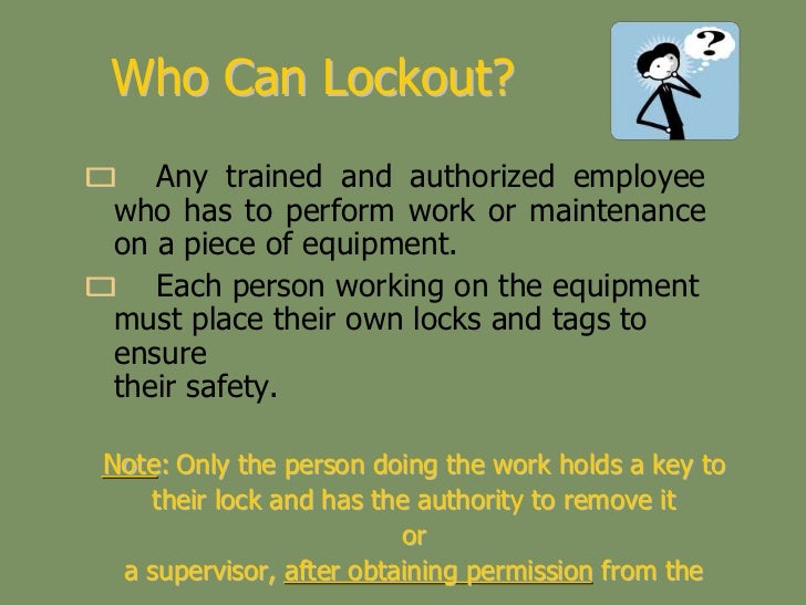 Lockout tagout safety awareness - online 2009