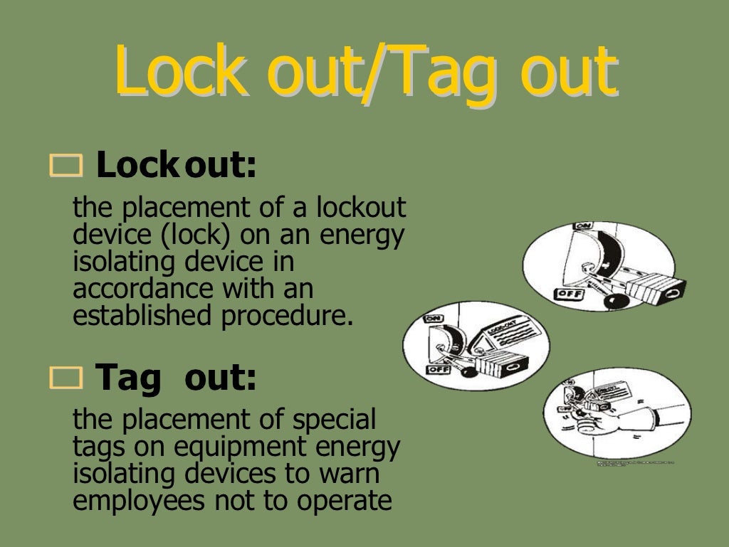 Lockout tagout safety awareness online 2009