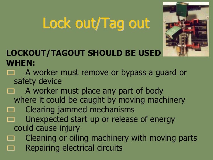 Lockout tagout safety awareness online 2009