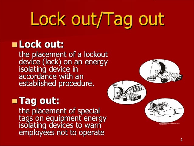 lockout tagout procedure