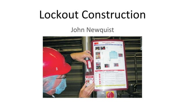 Lockout fatalities construction | PPT | Free Download