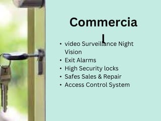 BEST PERFORMANCE
OF SAFETY AND
SECURITY
• Keyless access control options
• Master key systems option
• High security and r...
