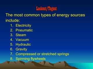 Lockout tagout | PPT