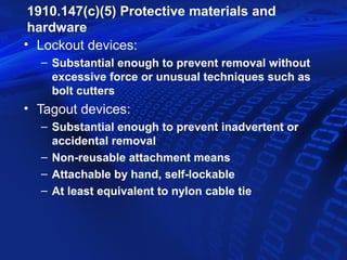 Lockout tagout | PPT