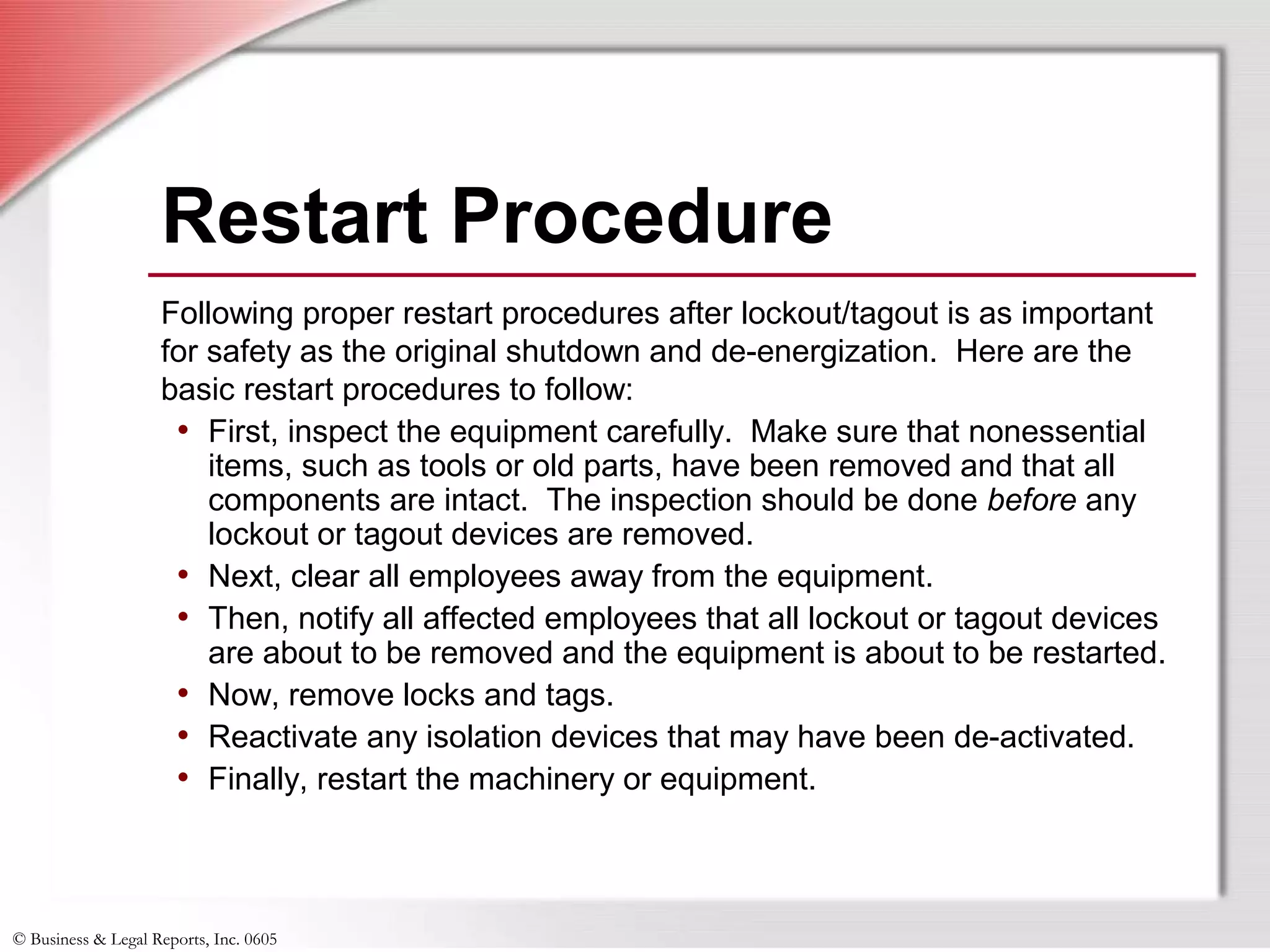 Lockout/Tagout | PPT