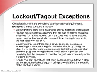Lockout/Tagout | PPT