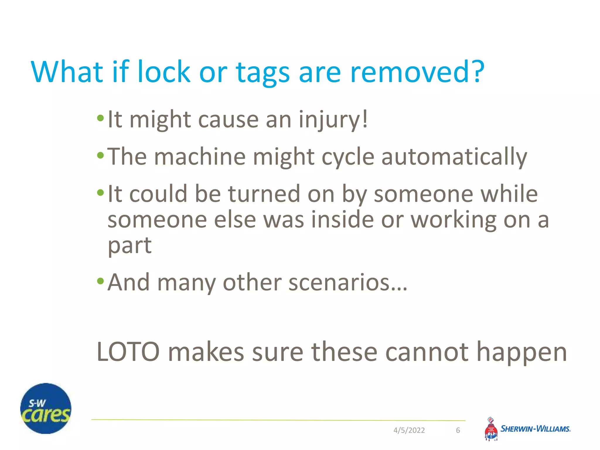 Lockout tagout for all employees | PPTX