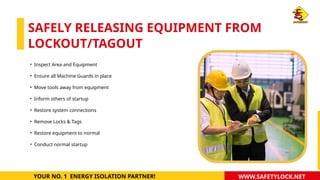 Lockout Tagout - Protecting Lives and Machinery. | PPTX