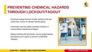Lockout Tagout - Protecting Lives and Machinery. | PDF
