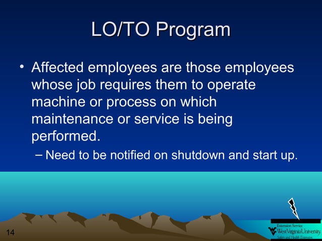 Lockout tagout2 | PPT