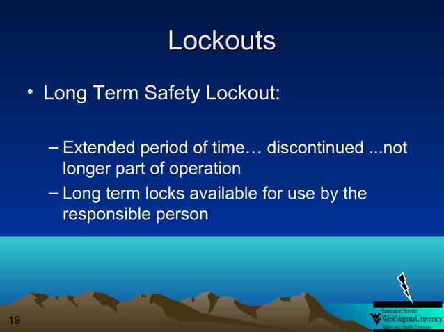 Lockout tagout2 | PPT