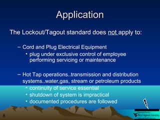 Lockout tagout2 | PPT