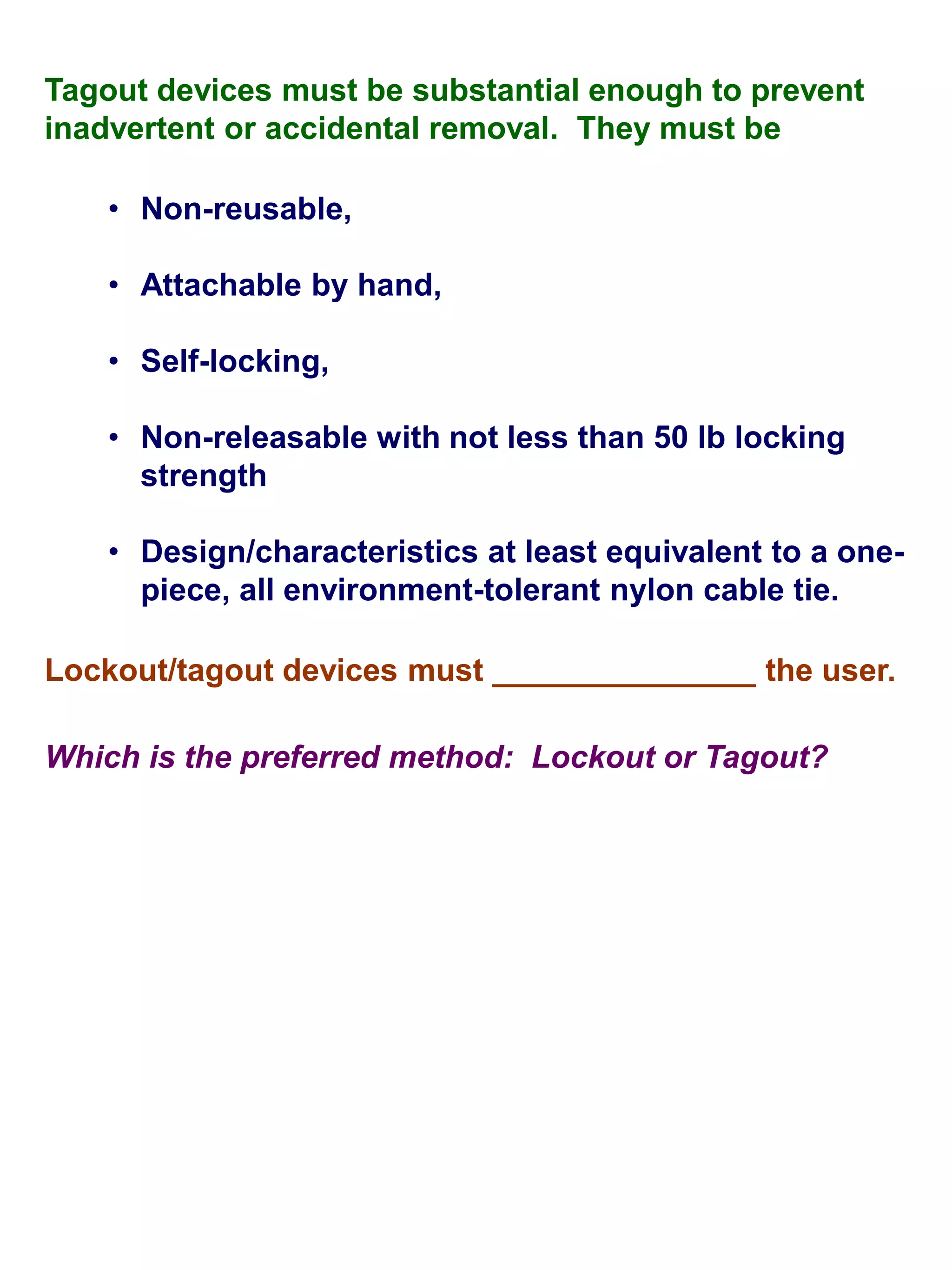 Lockout &tagout | PPSX