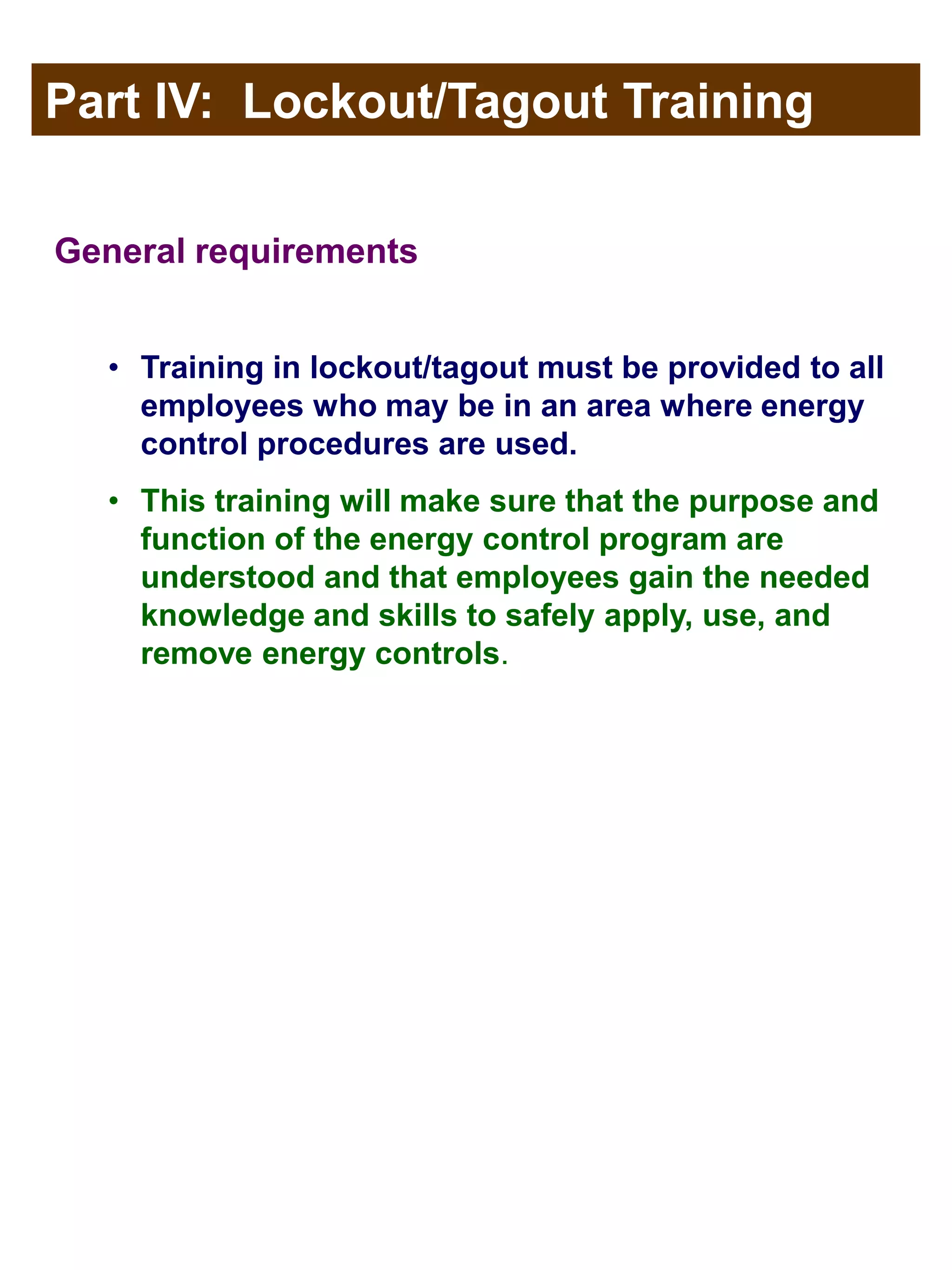 Lockout &tagout | PPSX