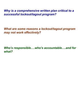 Lockout &tagout | PPSX