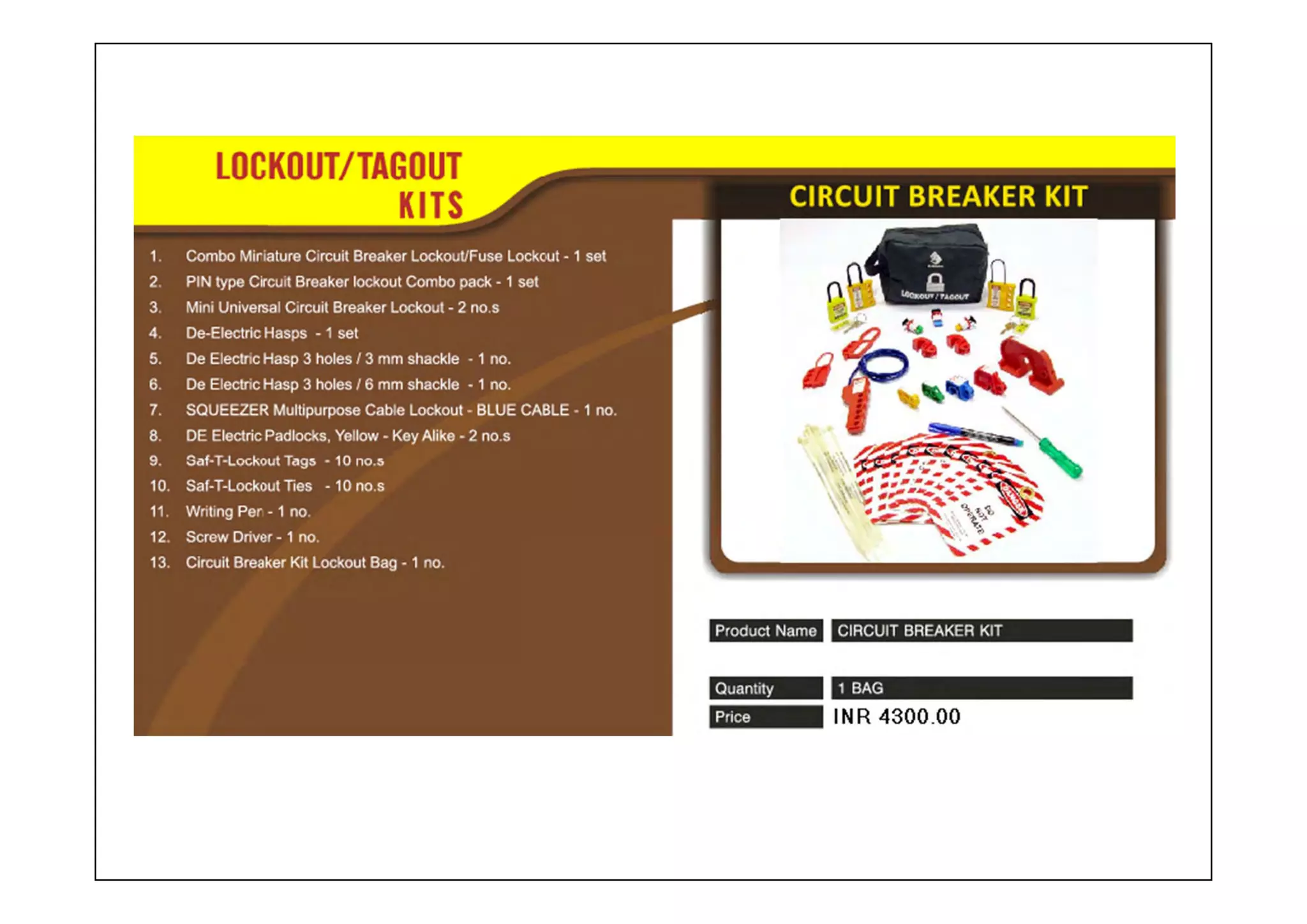 Lockout Tagout Kits from Project Sales Corp | PPT