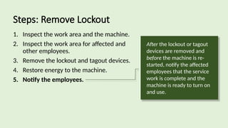 Lockout Tagout Training presentation - all you need to know | PPTX