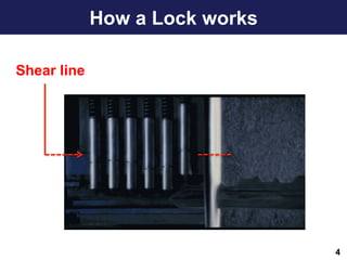 How a Lock works
4
Shear line
 