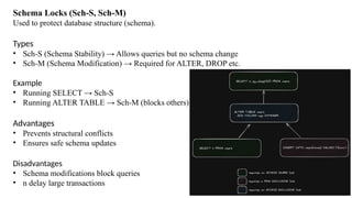 Comprehensive Seminar on Database Security Locks and Locking Levels | PPTX