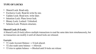 Comprehensive Seminar on Database Security Locks and Locking Levels | PPTX