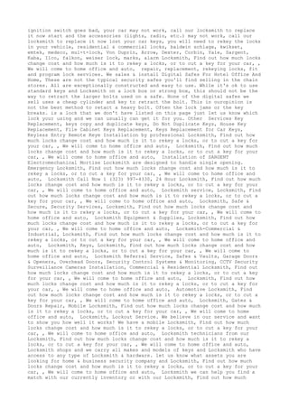 Locksmith Los Angeles CA (310) 982-2988