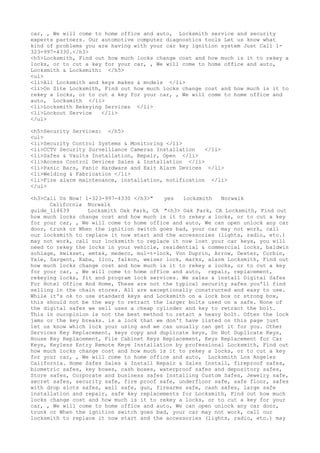 Locksmith Los Angeles CA (310) 982-2988