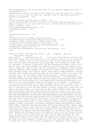 Locksmith Los Angeles CA (310) 982-2988