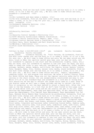 Locksmith Los Angeles CA (310) 982-2988