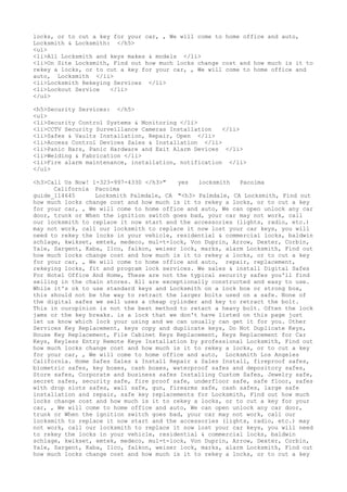 Locksmith Los Angeles CA (310) 982-2988