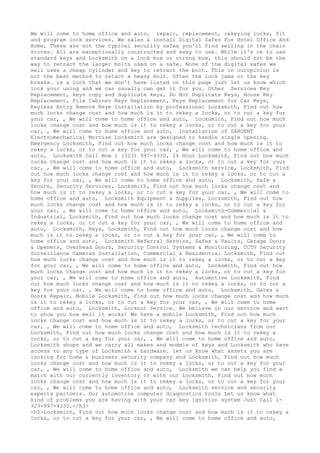 Locksmith Los Angeles CA (310) 982-2988