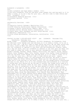 Locksmith Los Angeles CA (310) 982-2988