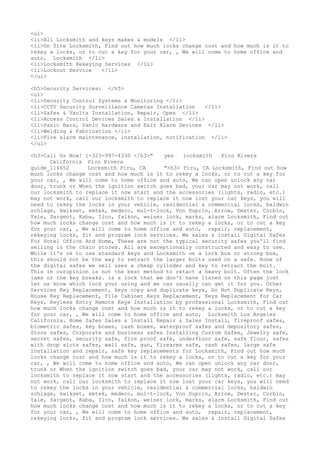 Locksmith Los Angeles CA (310) 982-2988