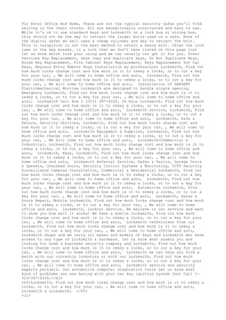 Locksmith Los Angeles CA (310) 982-2988