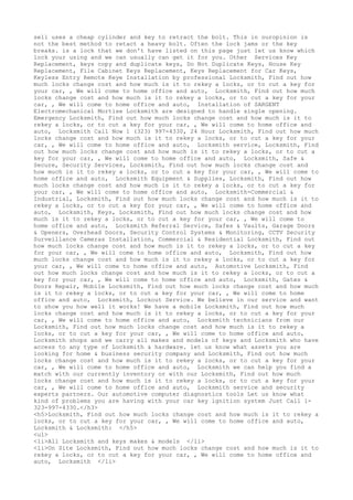 Locksmith Los Angeles CA (310) 982-2988