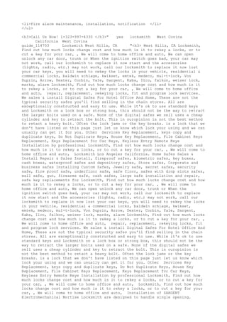 Locksmith Los Angeles CA (310) 982-2988