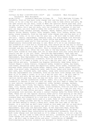 Locksmith Los Angeles CA (310) 982-2988