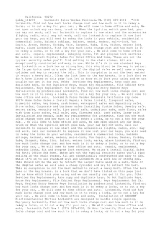 Locksmith Los Angeles CA (310) 982-2988