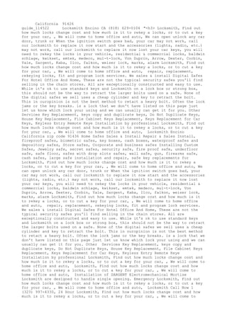 Locksmith Los Angeles CA (310) 982-2988