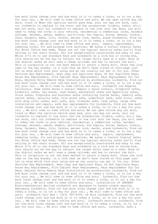 Locksmith Los Angeles CA (310) 982-2988